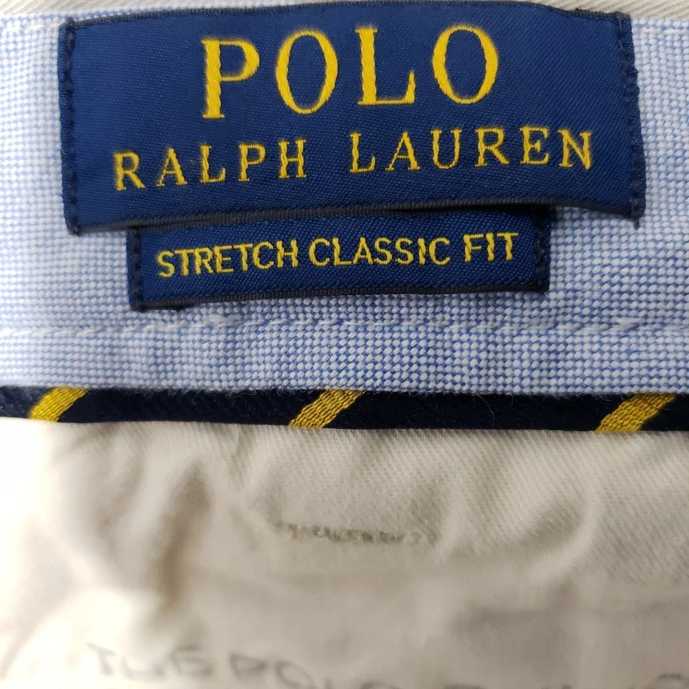 Polo Ralph Lauren Stretch Classic Fit Shorts Mens 40 Khaki Tan Preppy Casual